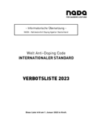 Vorschau Die NADA-Verbotsliste 2023